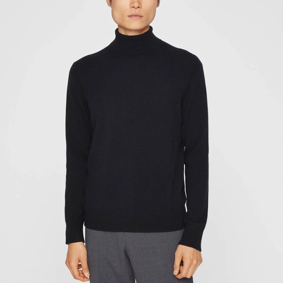 Cashmere Side Button Turtleneck - Brand New - NEVER WORN - Black